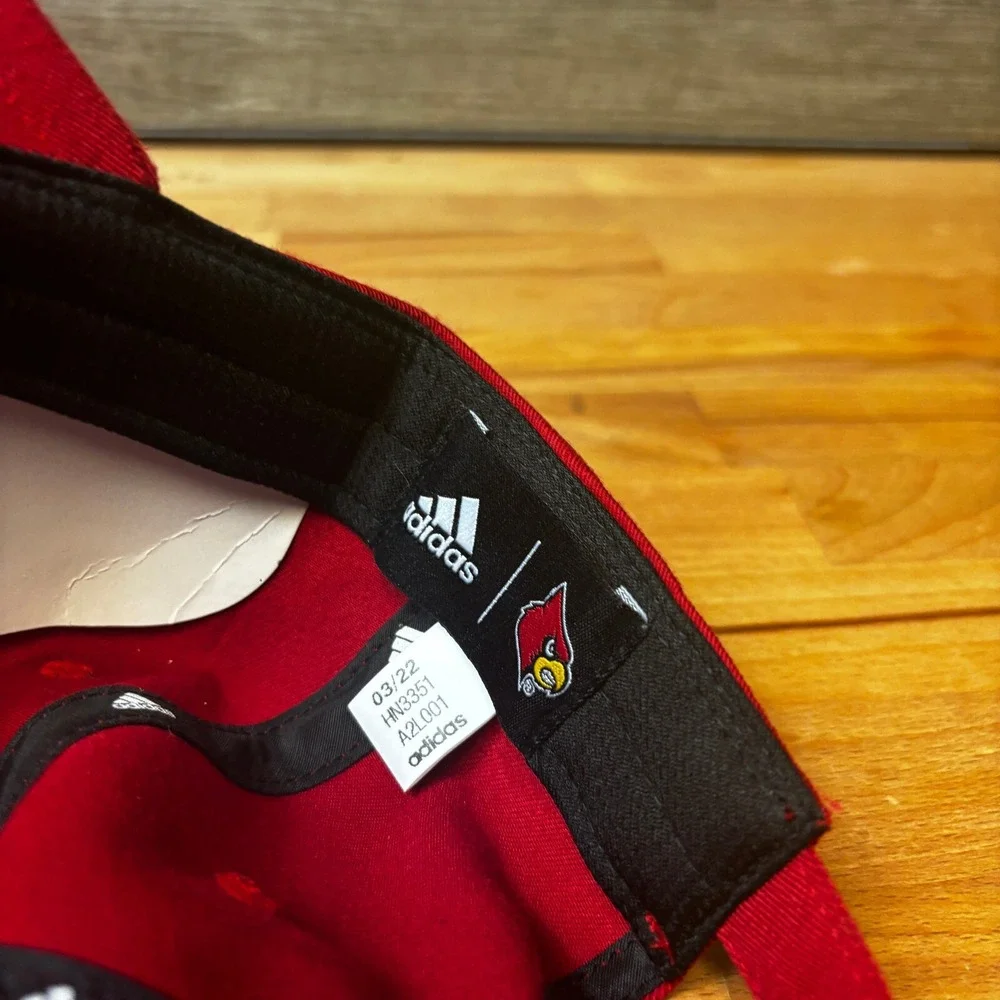 Louisville Cardinals‎ Hat Cap Strap Back Red Adidas Adjustable One Size